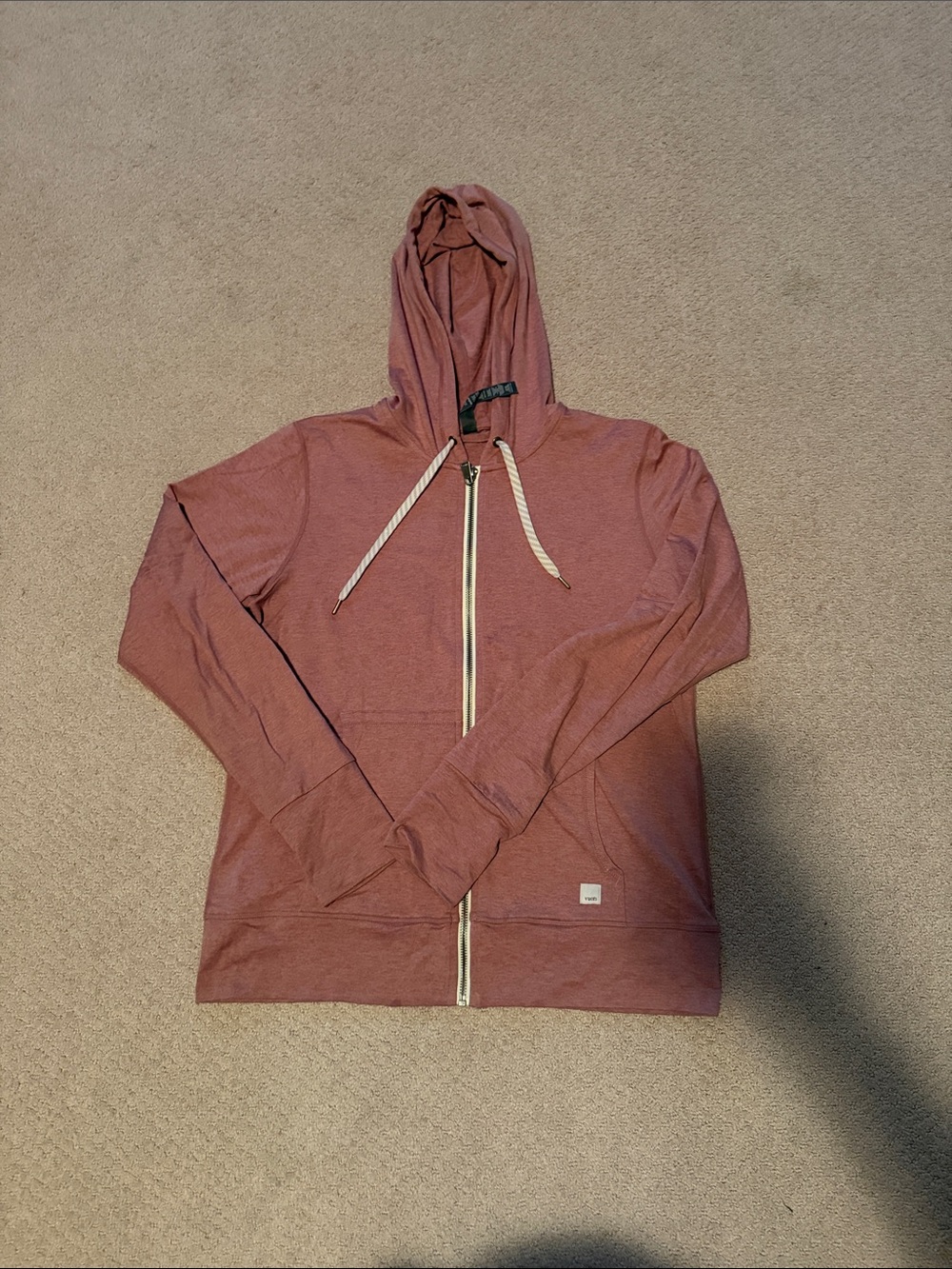 Vuori Women's Performance Zip-Up Hoodie Dream Fabric in Dusty Mauve